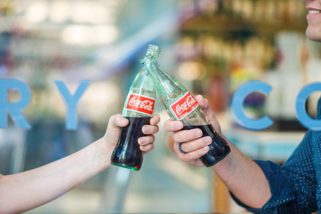 Product branding - The famous Coca Cola bottle