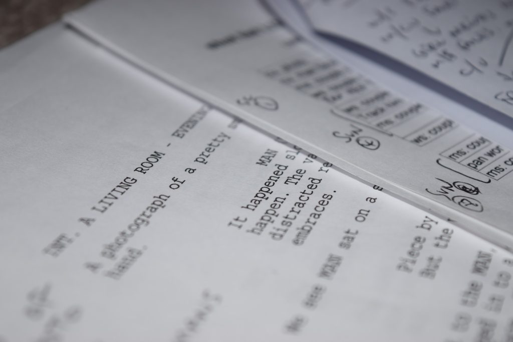 Script Production - A script is perhaps the most important part of the film