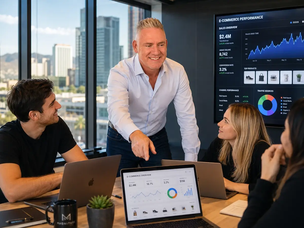 AI ecommerce growth advisor Phoenix DTC Magnitude John Jacobs